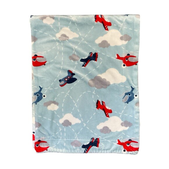 S.L. Home Fashions Airplane Baby Blanket 38 x 29 - Picture 2 of 4